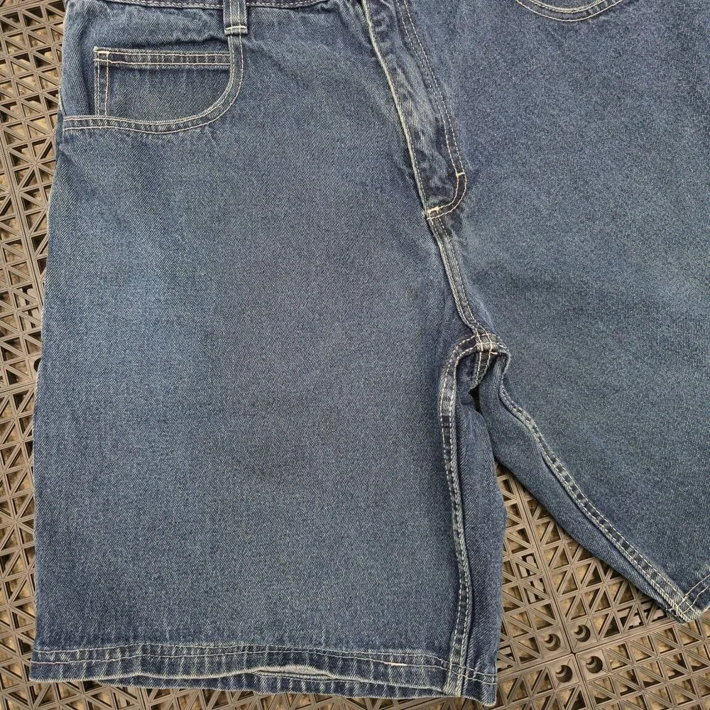 Vintage Southpole Shorts Men's 36 Denim Y2K Baggy Wide Leg Hip Hop 90's Skater